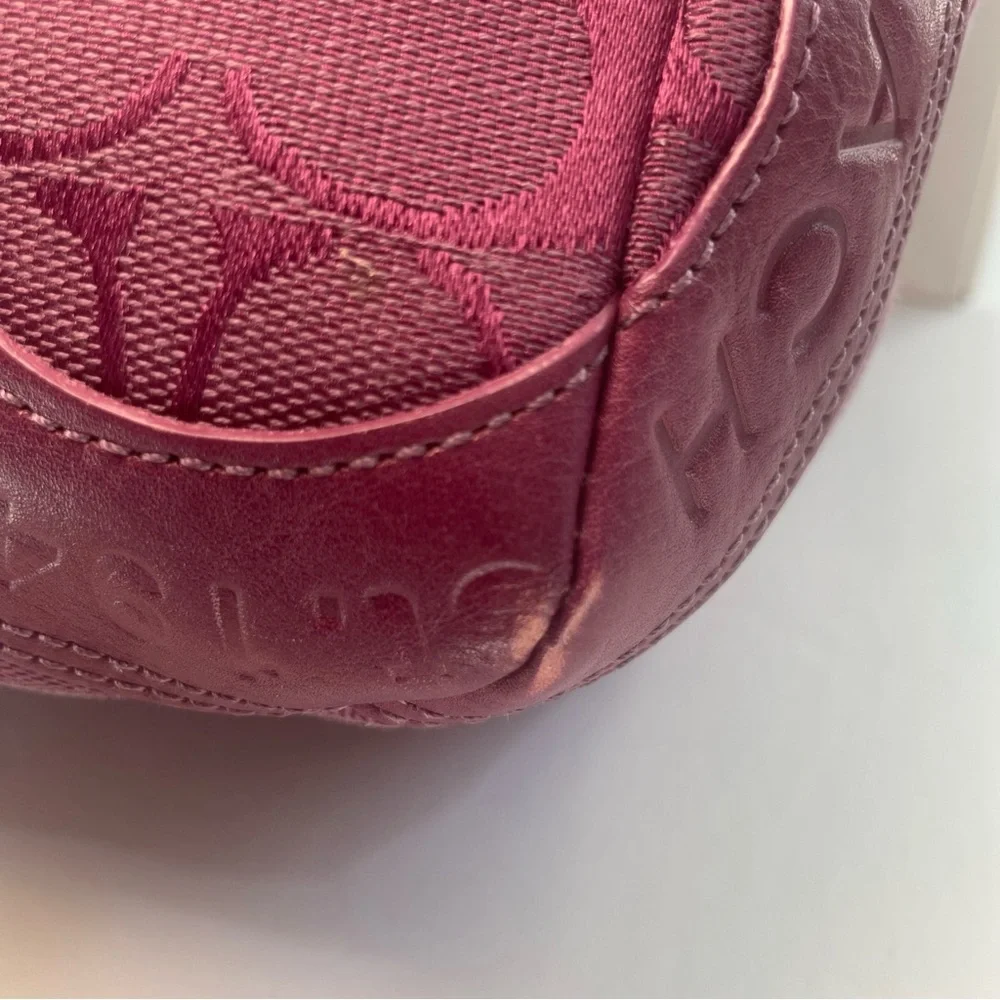 Coach Galaxy Mutlicolor Circle Patchwork Canvas & Leather Shoulder Bag With Box - Picture 7 of 11